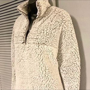 Thread & Supply Faux Sherpa Pullover